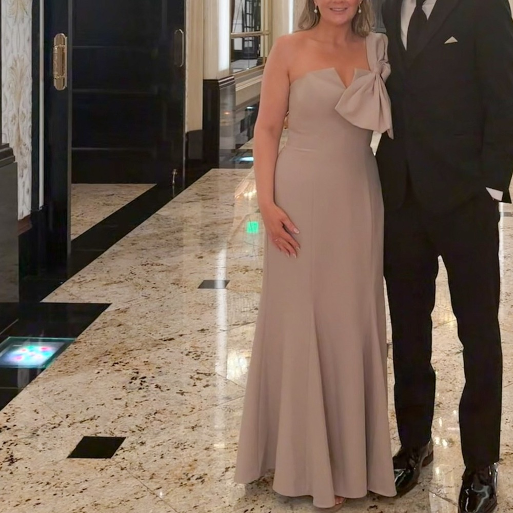 Revelry Faye Crepe Bridesmaid Dress / Formal Prom Gown